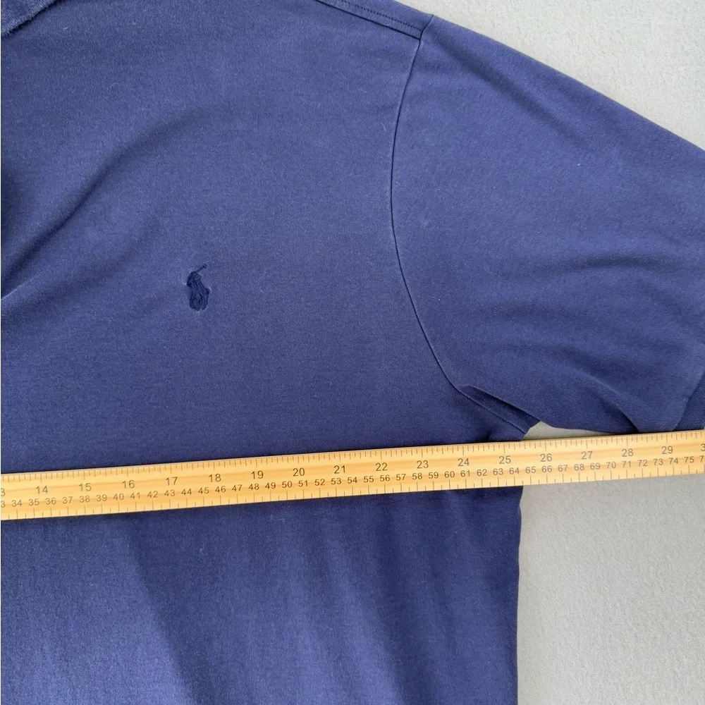 Ralph Lauren Men's Navy Short-Sleeve Polo Size 2XLT
